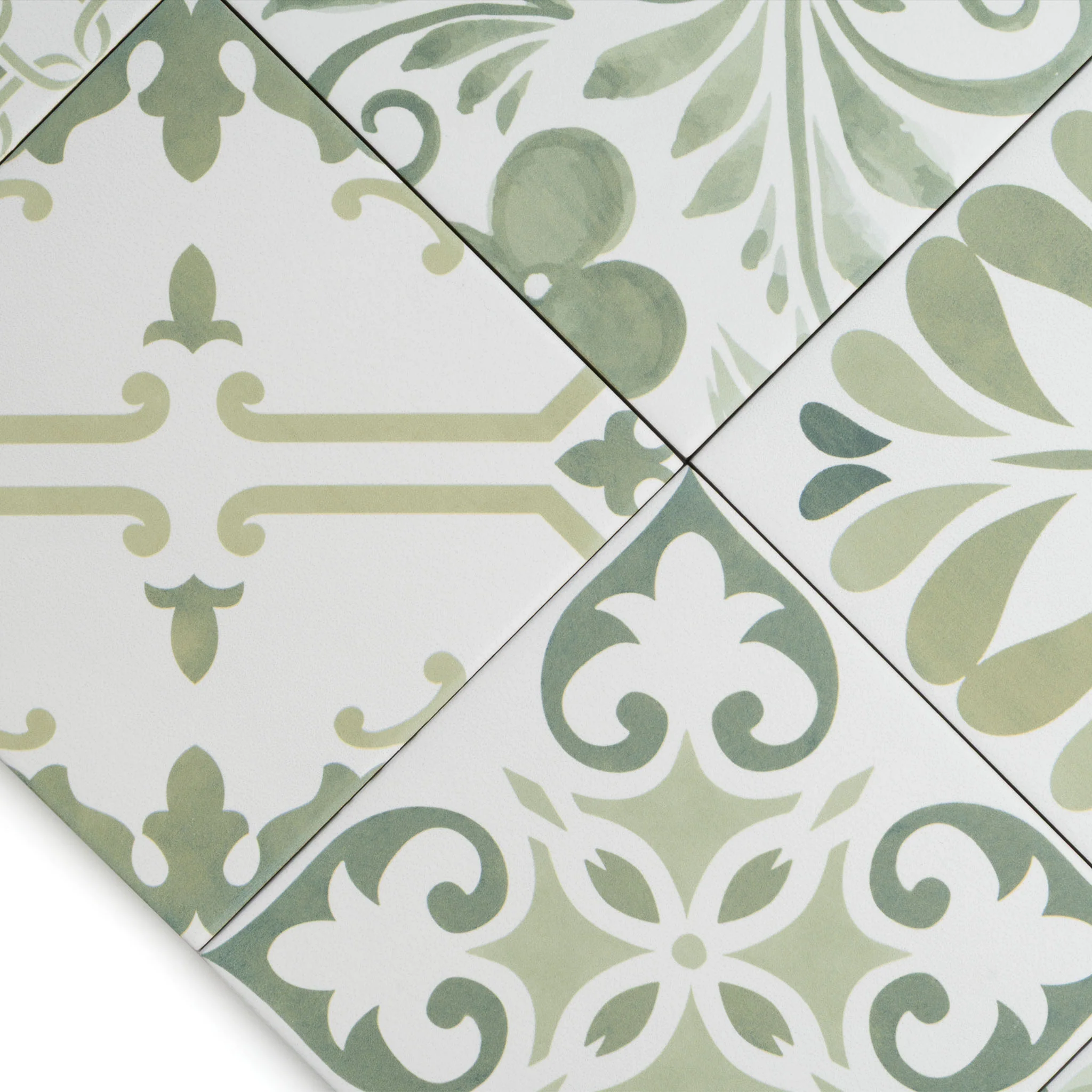 Artiste Verde Mix Patterned Tile - Image 6