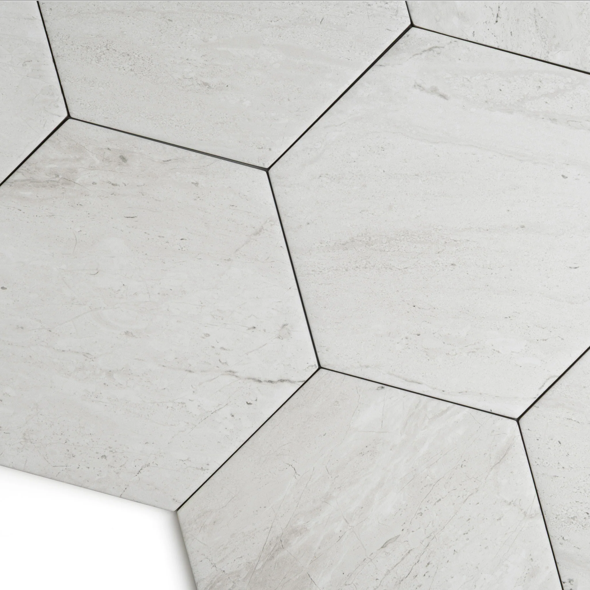 Atrium Grey Hex Hexagon Tile - Image 4