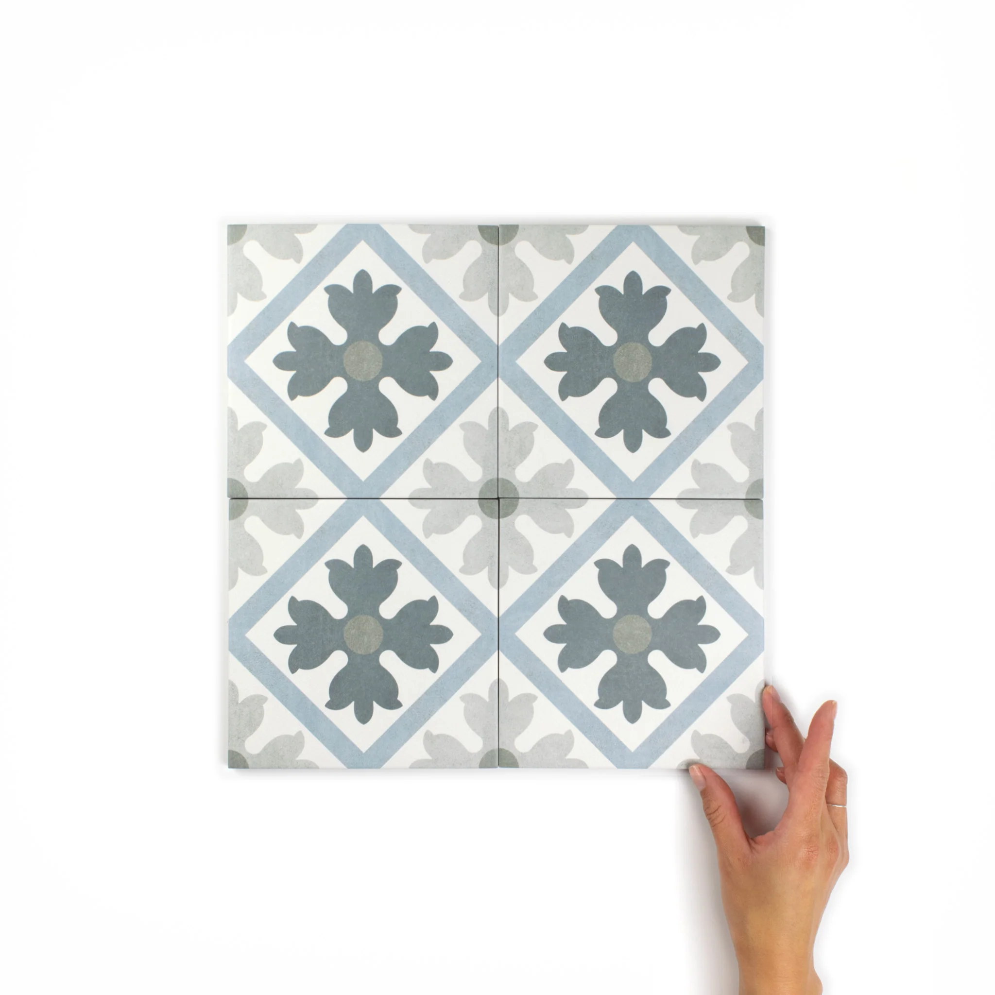 Bella Blue Pattern Tile - Image 6