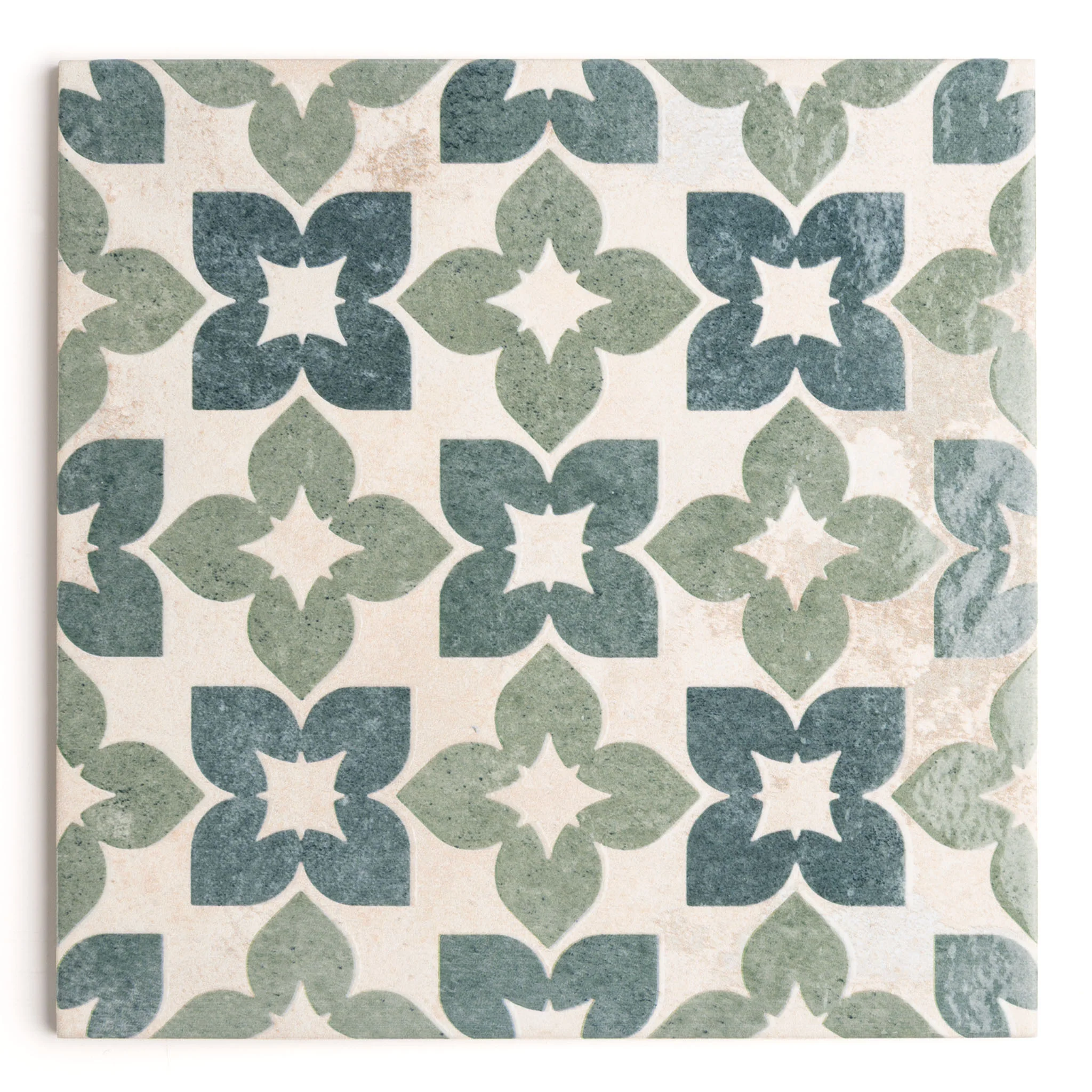 Catalina Green Patterned Tile - Image 2