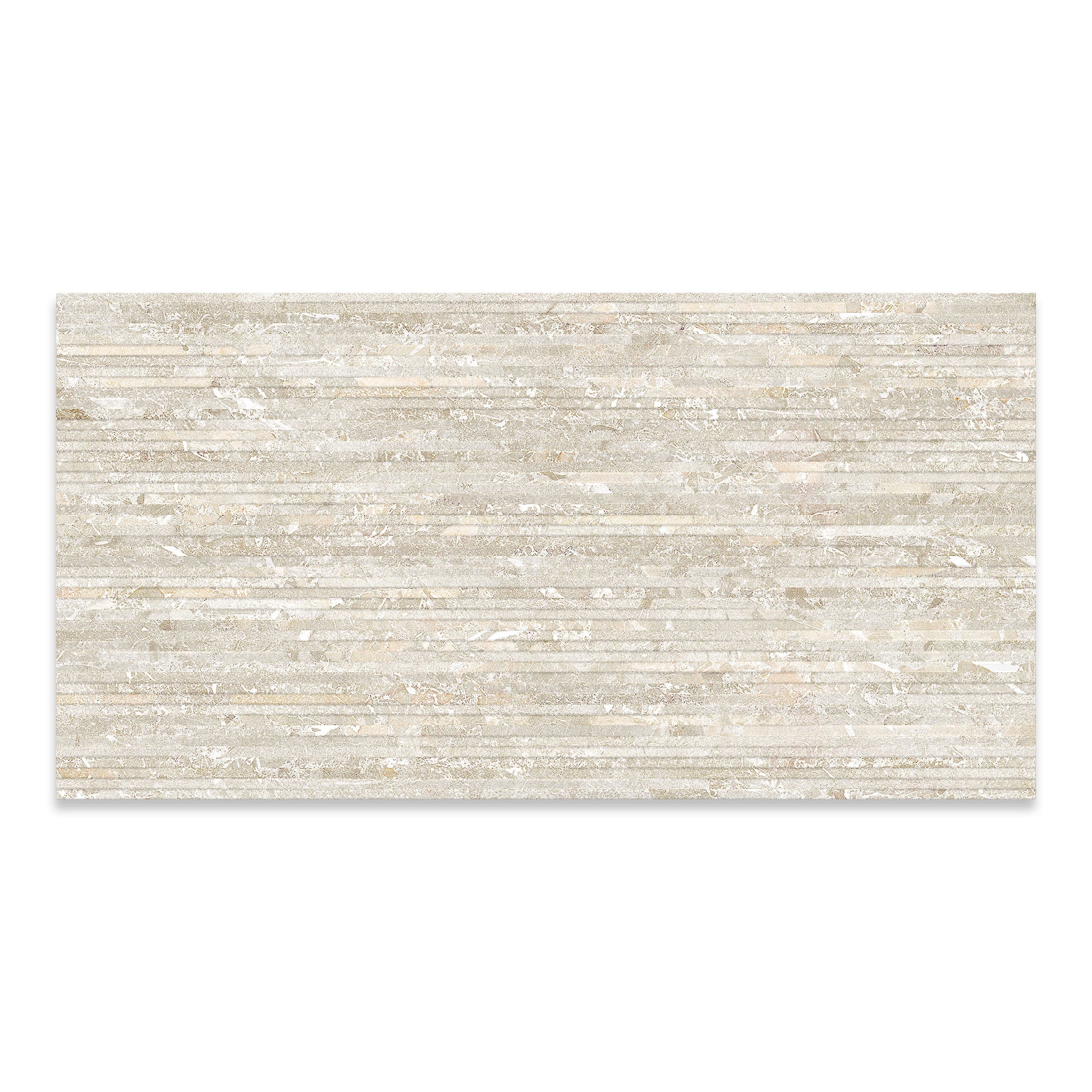 Como Beige Fluted Tile - Image 2