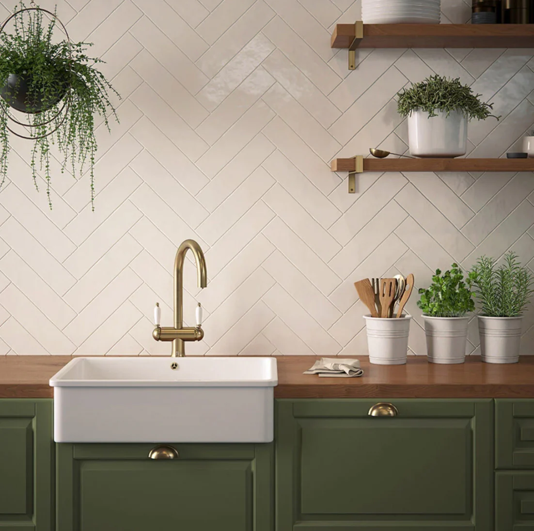Countrywide Cream Wall Tile - Image 3
