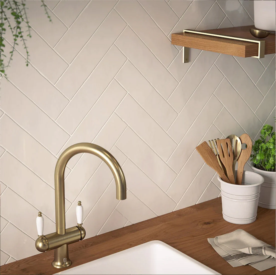 Countrywide Cream Wall Tile - Image 5