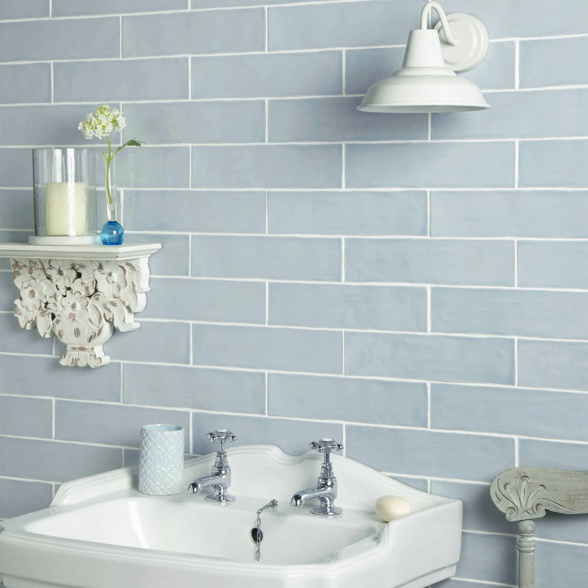 Countrywide Duck Egg Wall Tile - Image 4