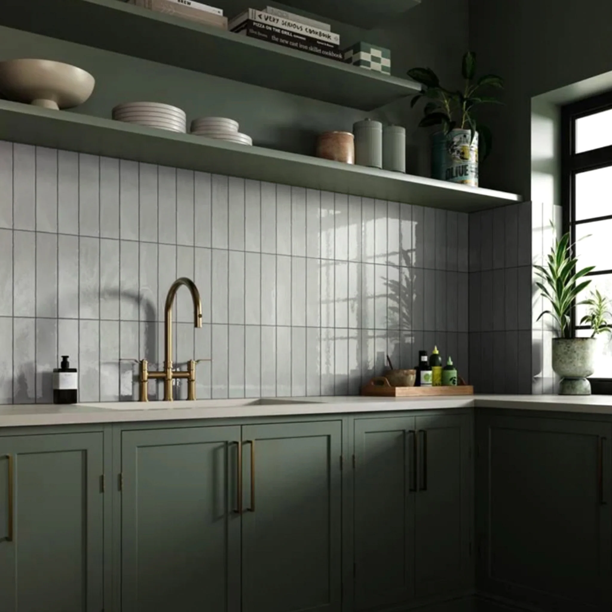 Countrywide Sage Wall Tile - Image 2