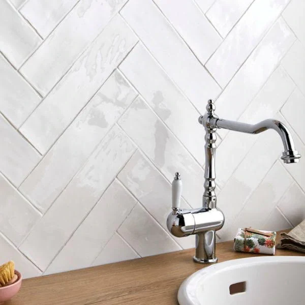 Countrywide White Wall Tile - Image 4