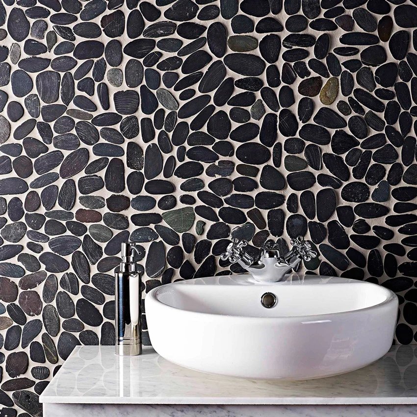 Creek Black Mosaic Tile - Image 3