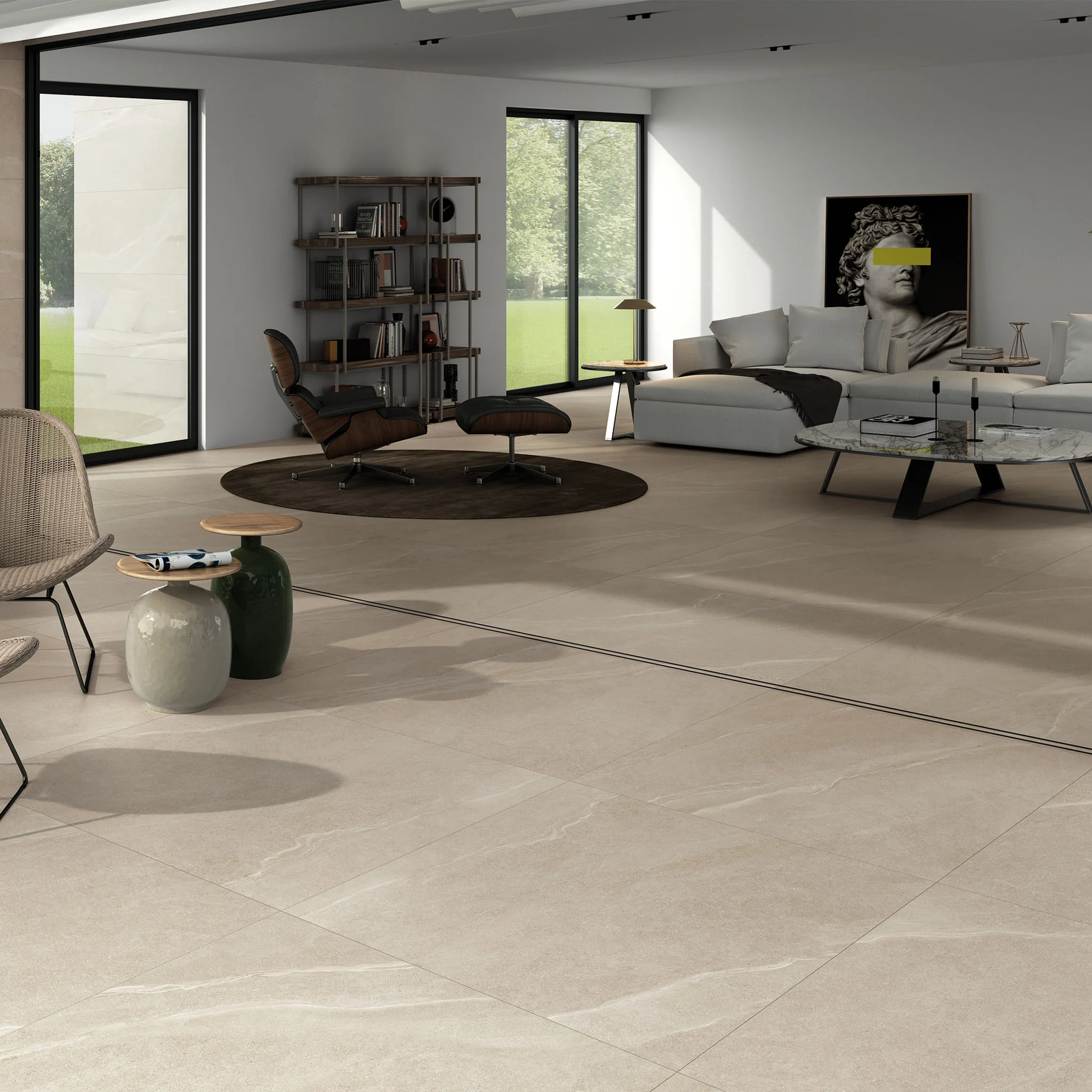 Derwent Ivory Floor Tile - Image 3