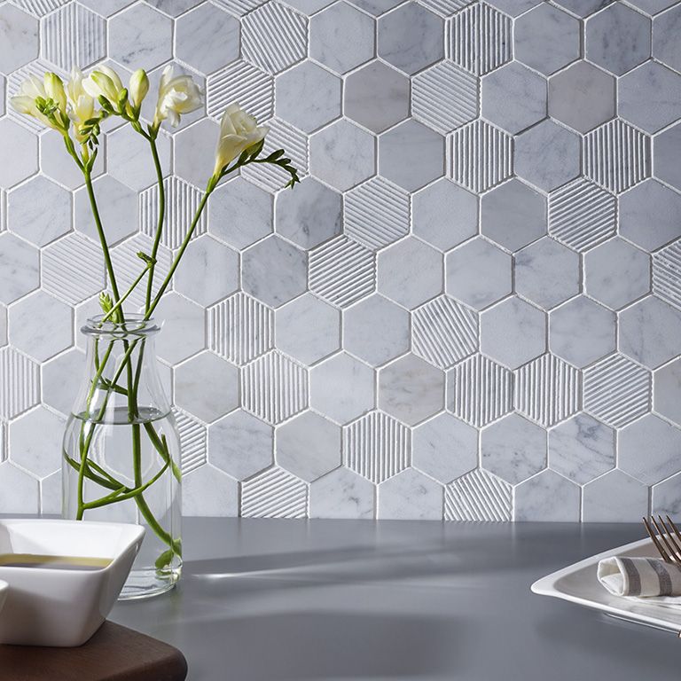 Fairmont Carrara Mosaic Tile - Image 3