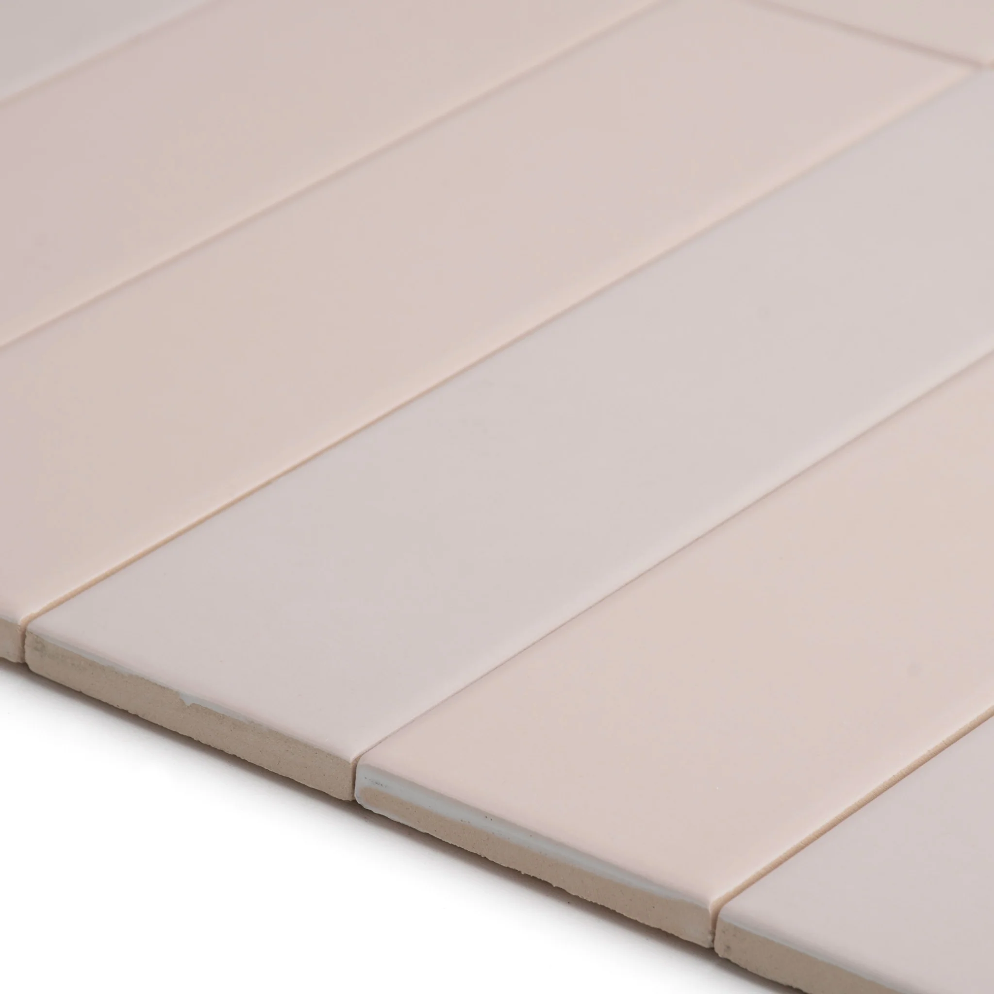 Fluted Pink Plain Wall Tile - Image 4