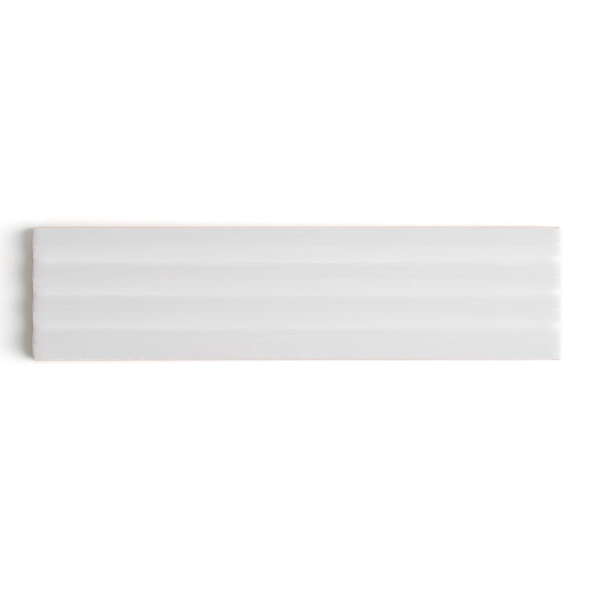 Fluted Snow Gloss Decor Wall Tile - Image 6