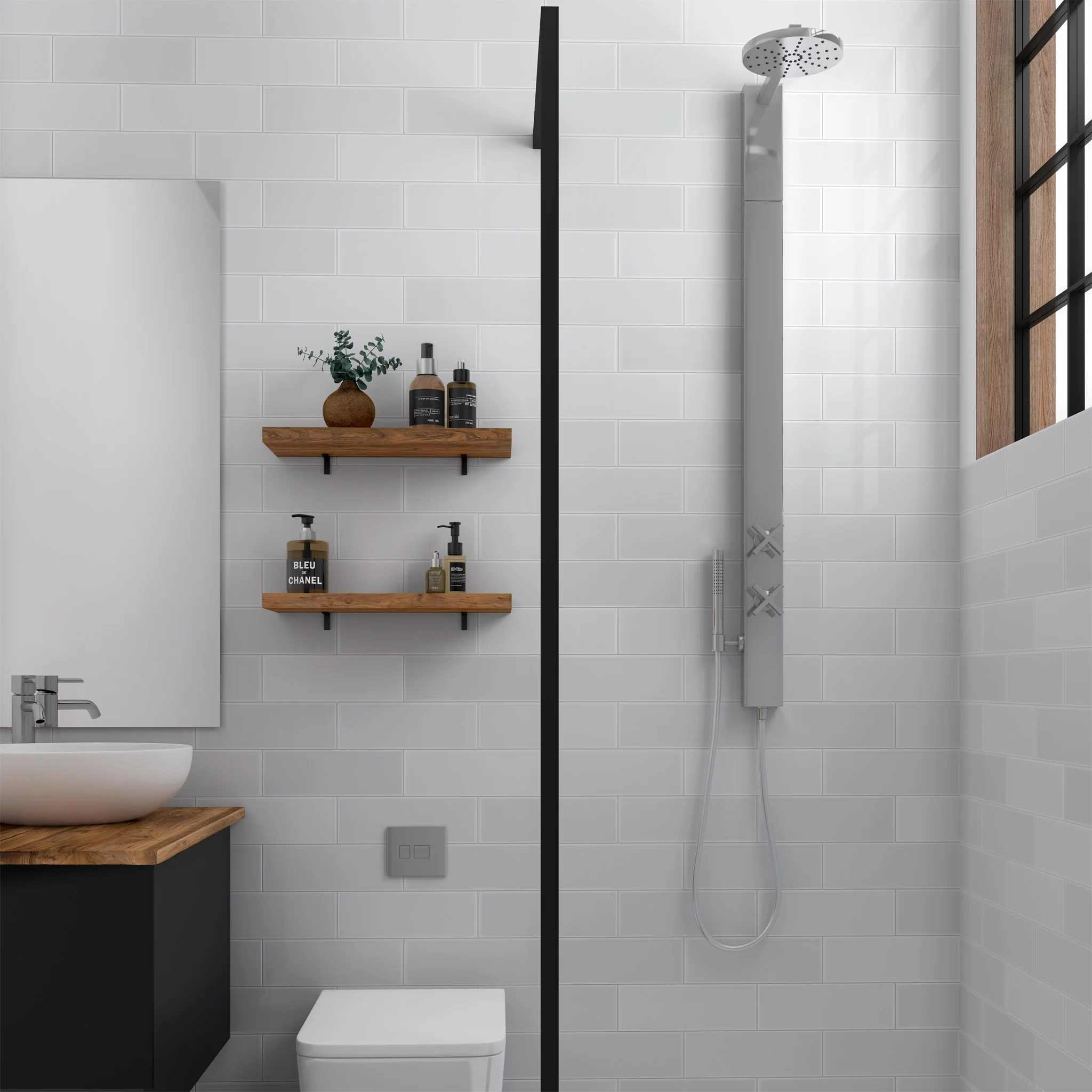 Frame White Wall Tile - Image 3