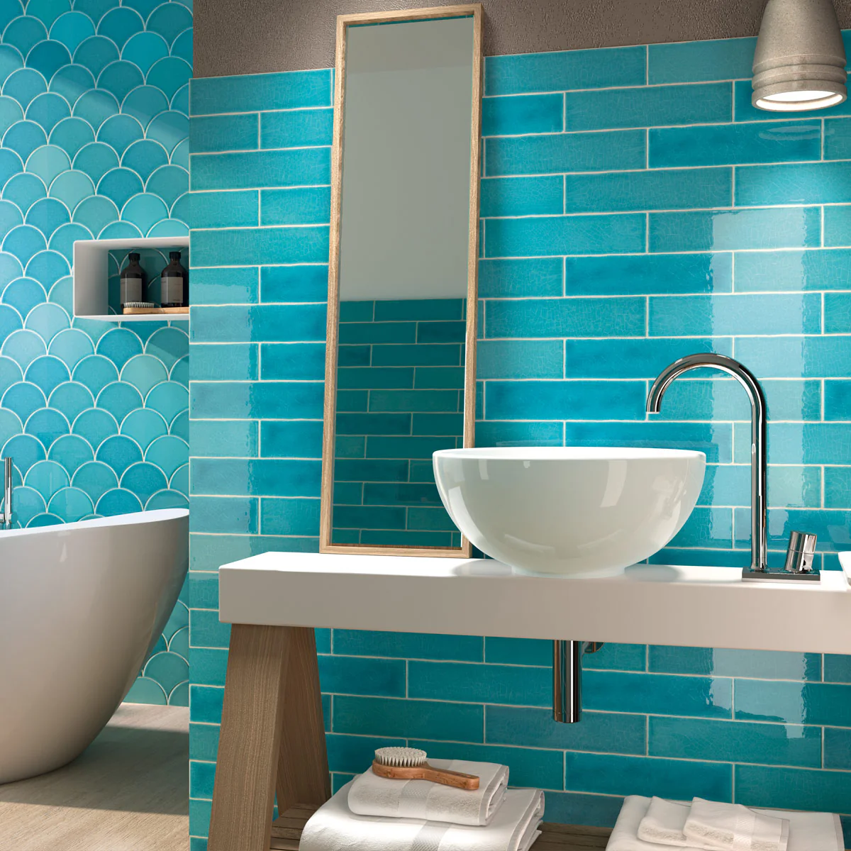 Grace Blue Wall Tile - Image 4