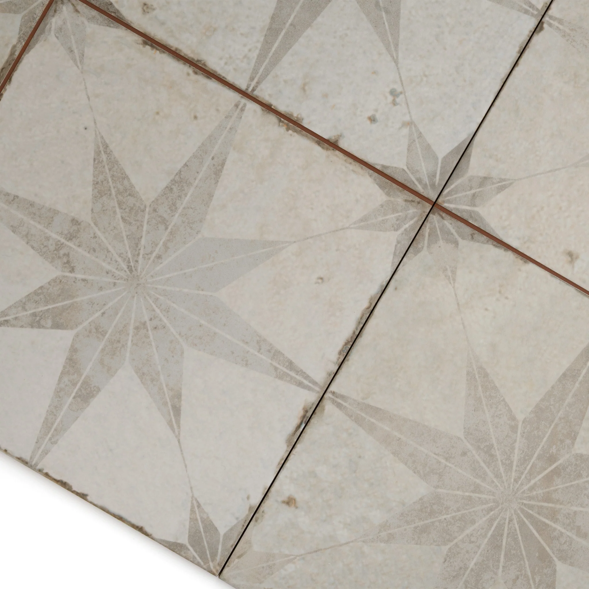 Heritage Star White Patterned Tile - Image 4