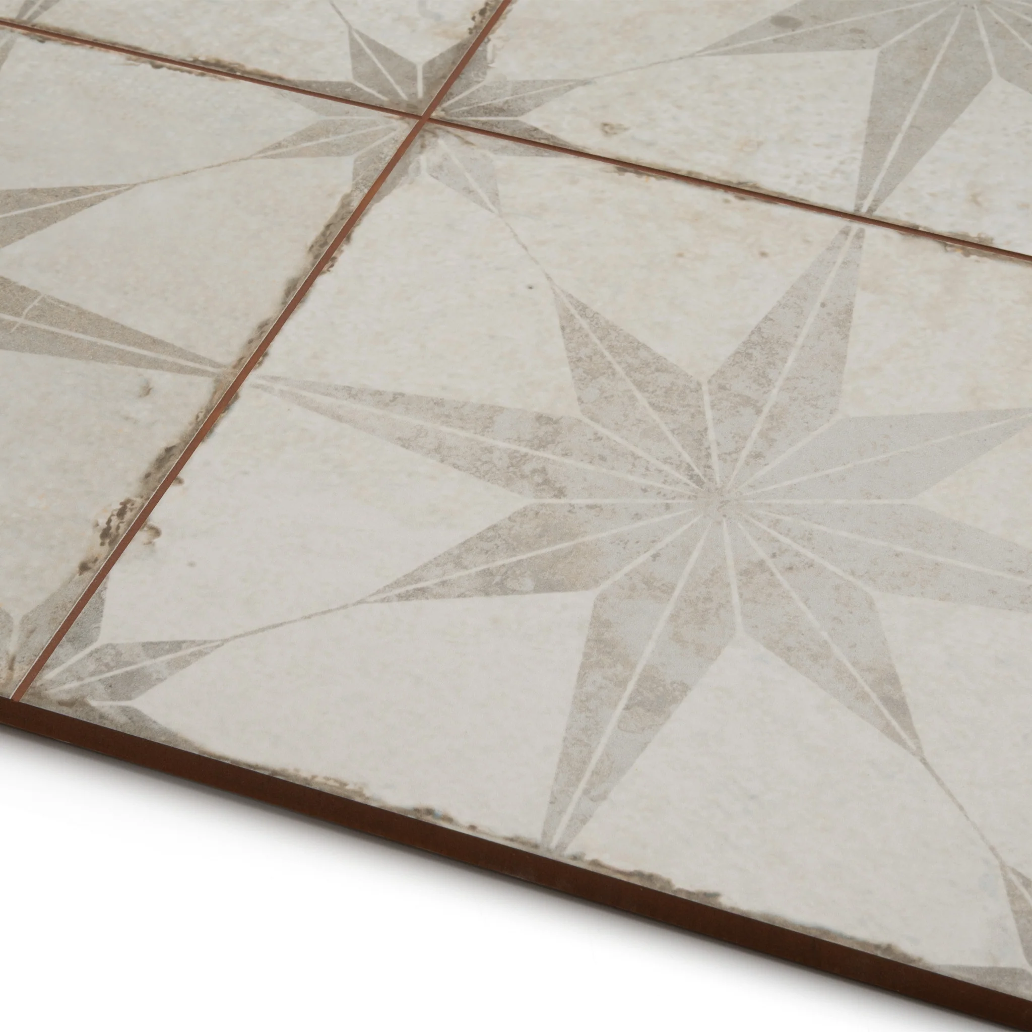 Heritage Star White Patterned Tile - Image 6