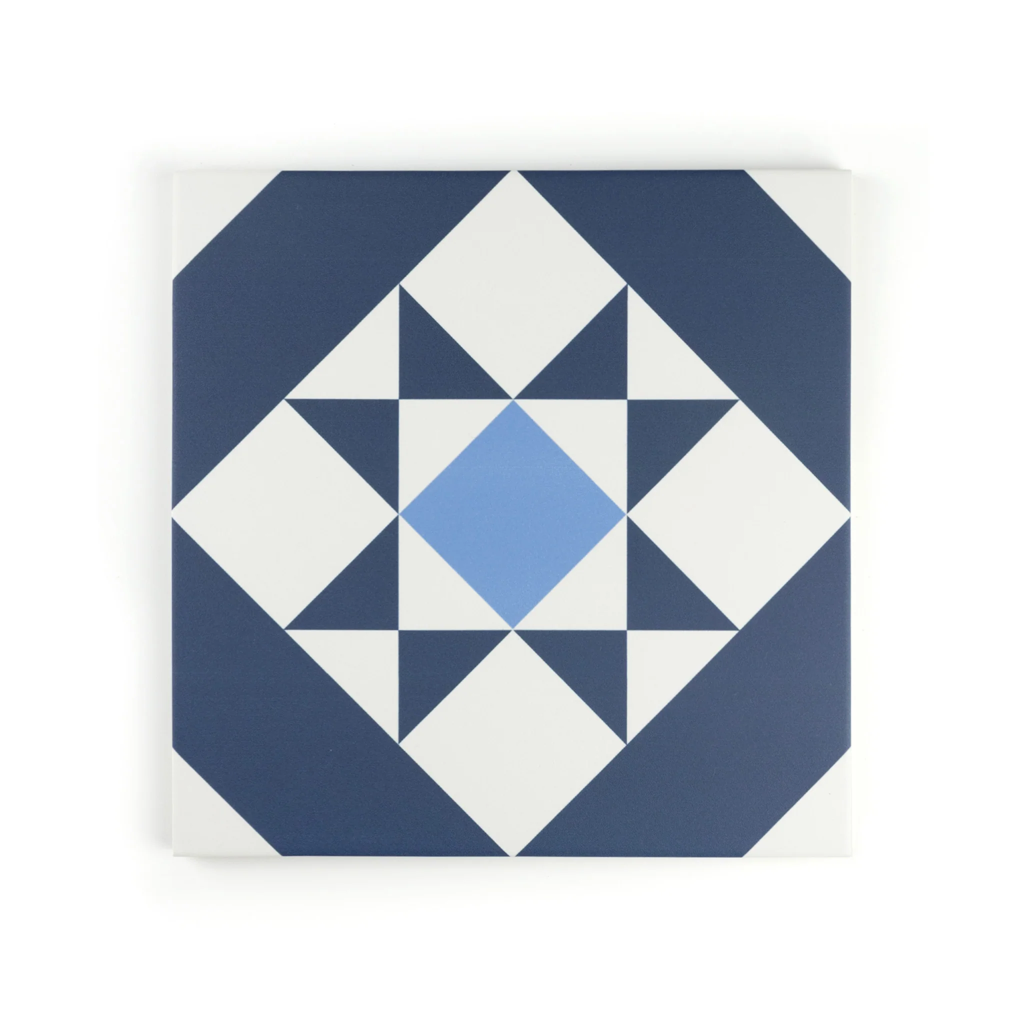 Melville Blue Patterned Tile - Image 3