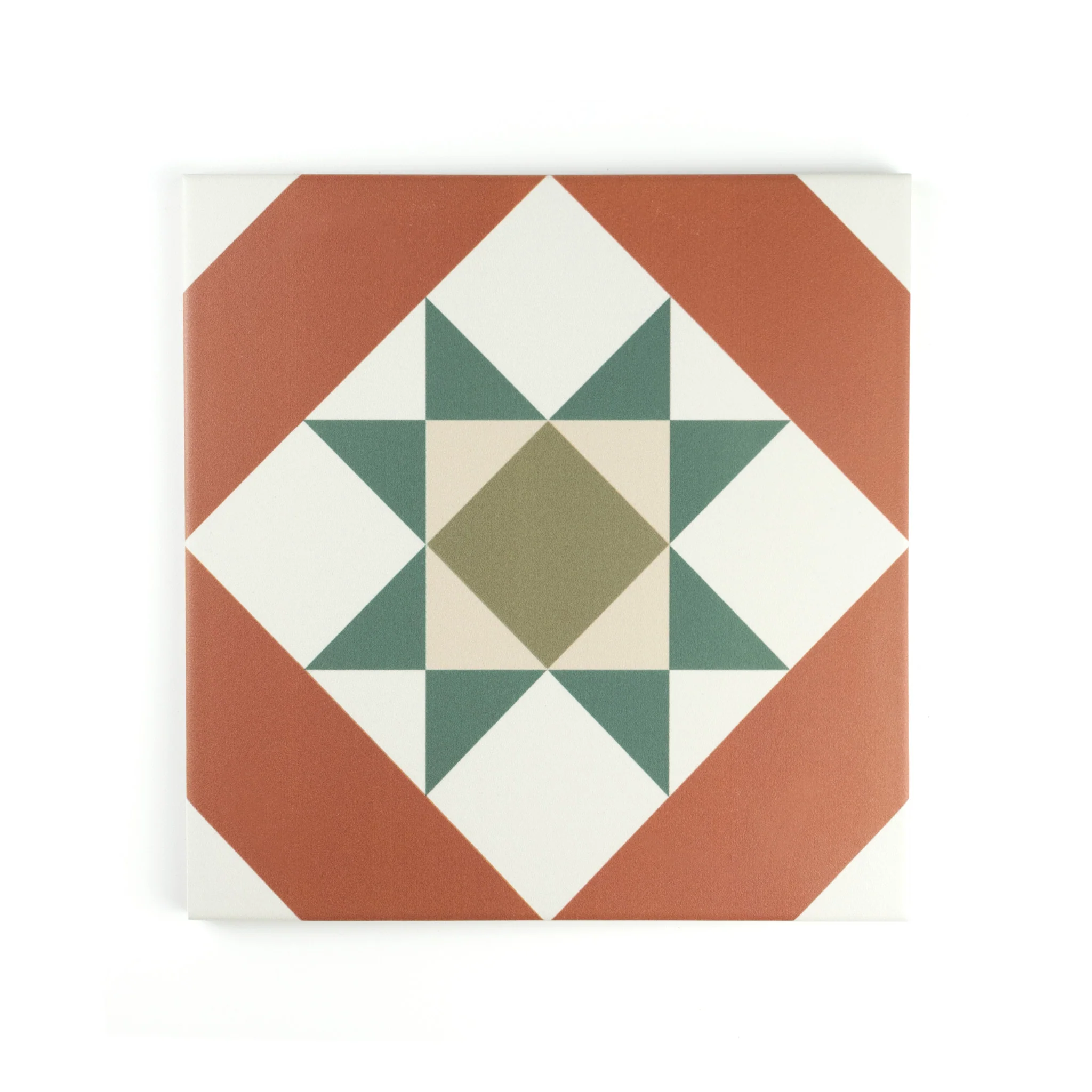 Melville Red Patterned Tile - Image 3