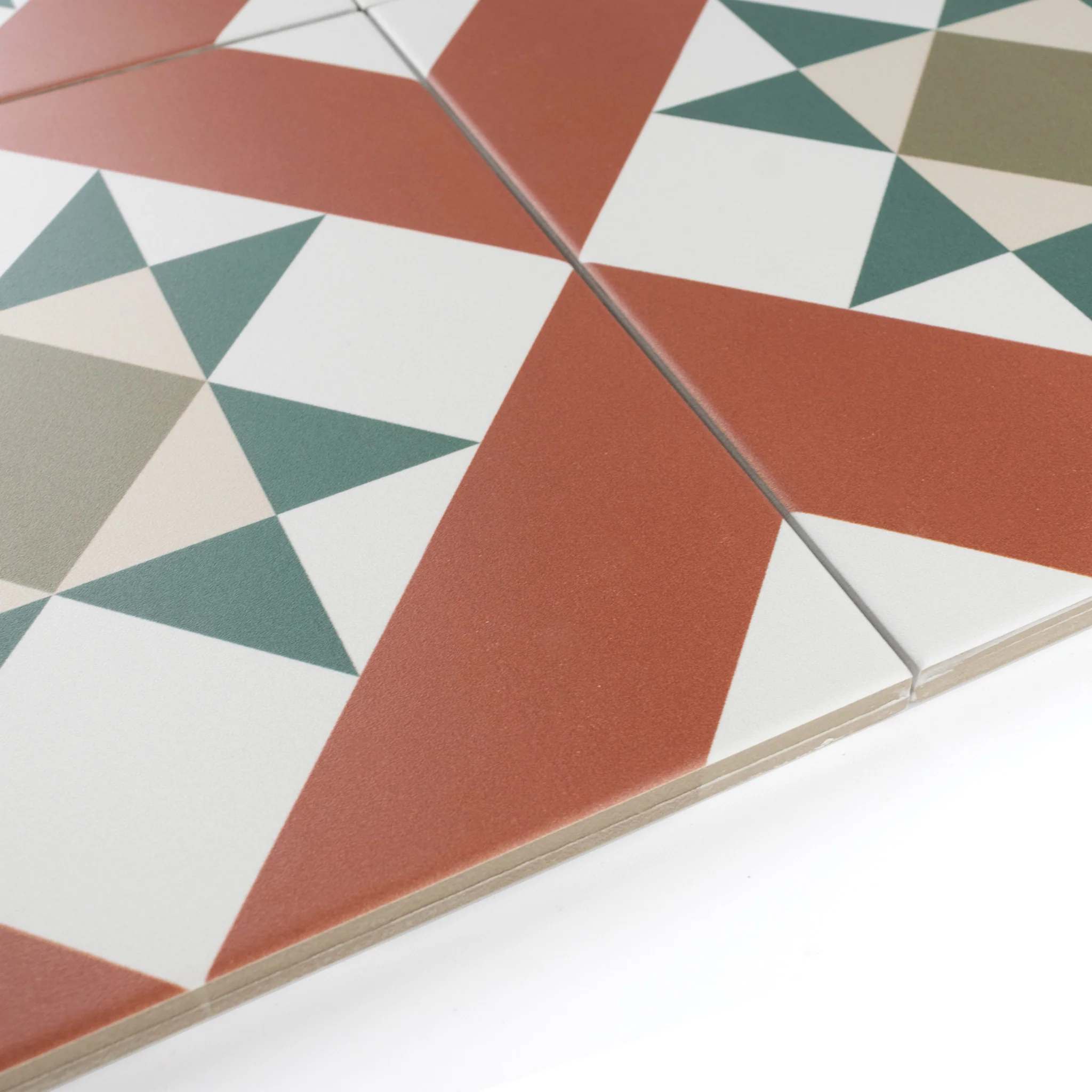 Melville Red Patterned Tile - Image 5