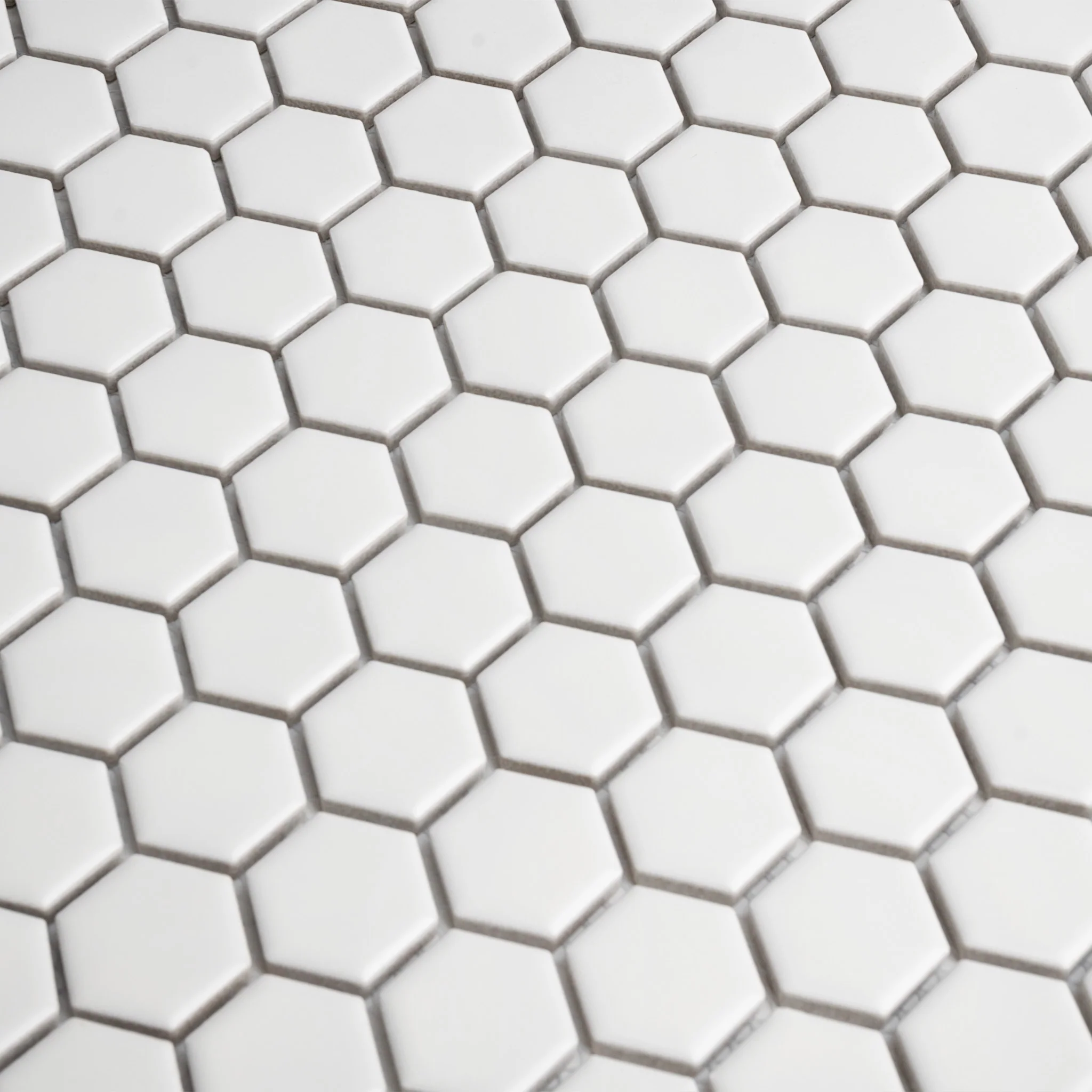 Microhex White Mosaic Tile - Image 3