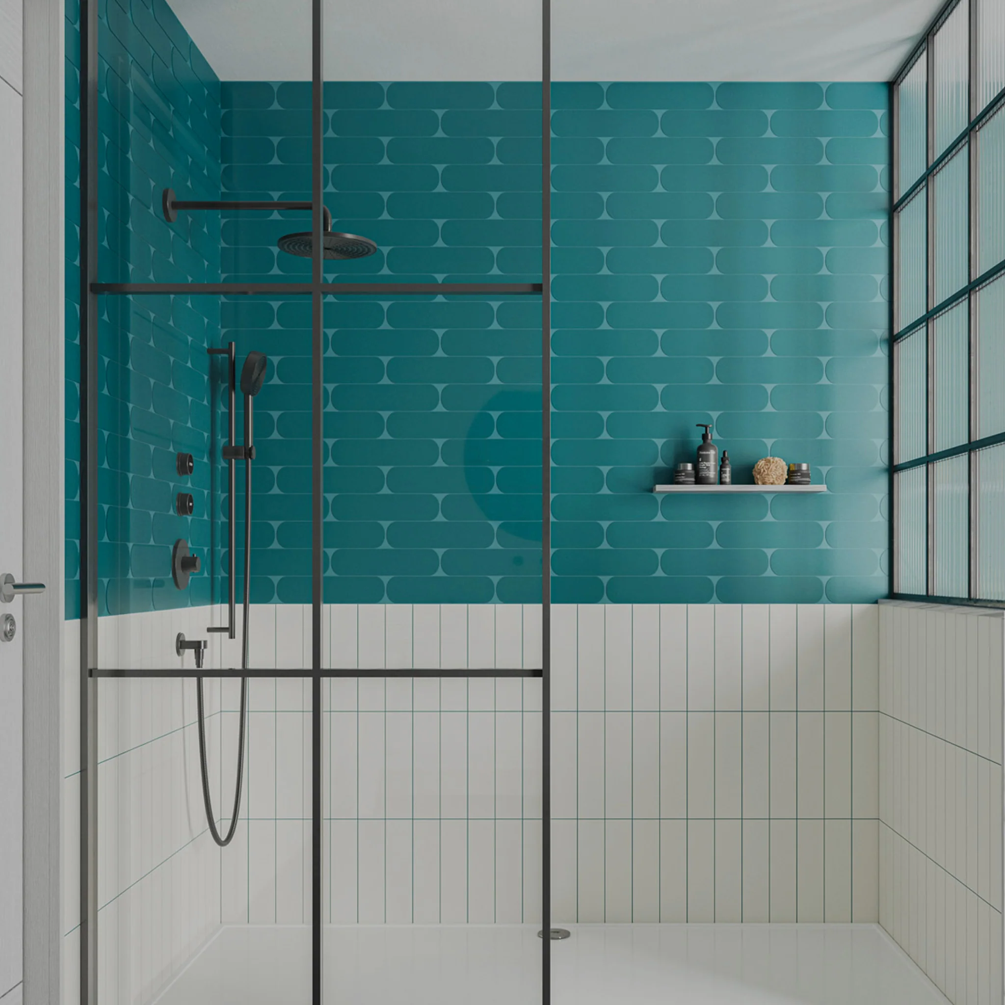 Pop Teal Wall Tile - Image 3