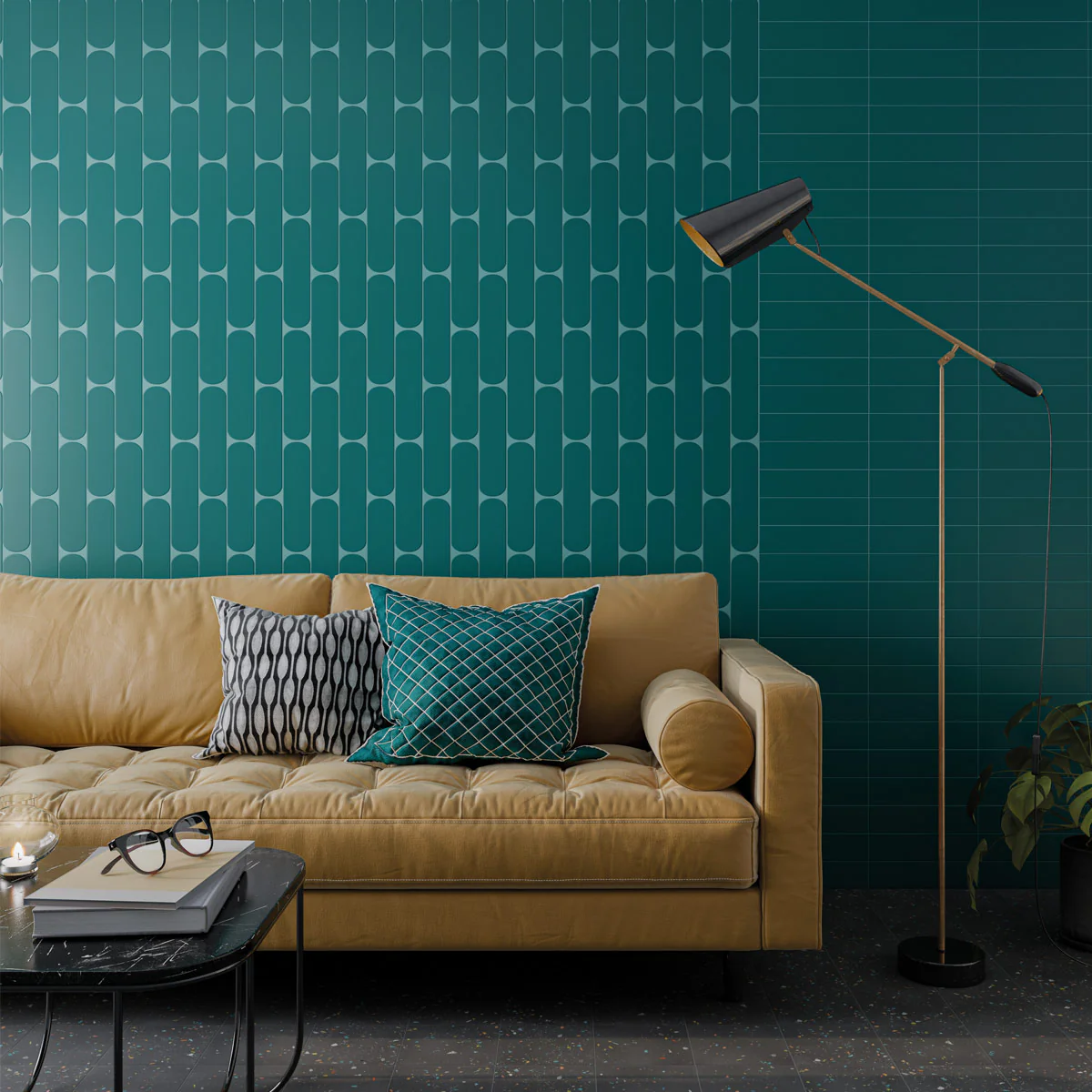 Pop Teal Wall Tile - Image 4