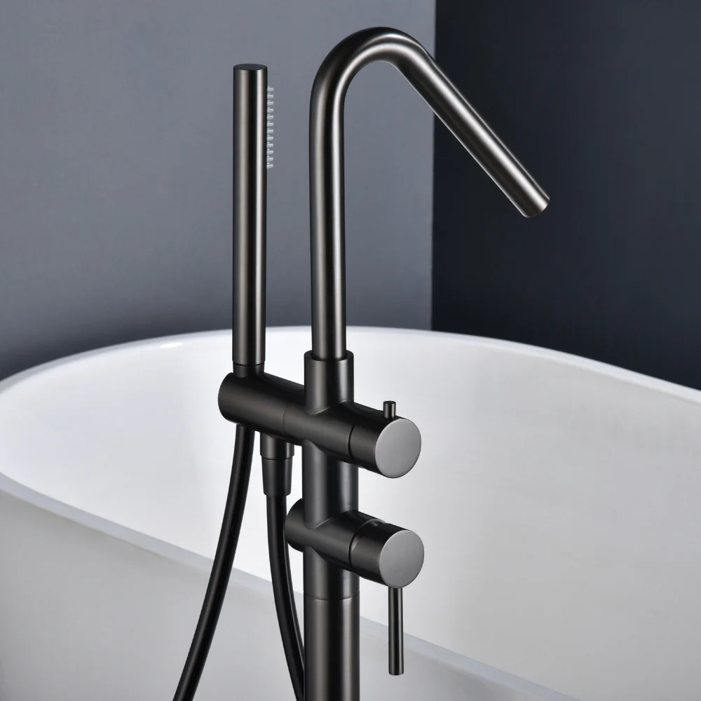 Purity Freestanding Bath Filler With Handshower - Image 3