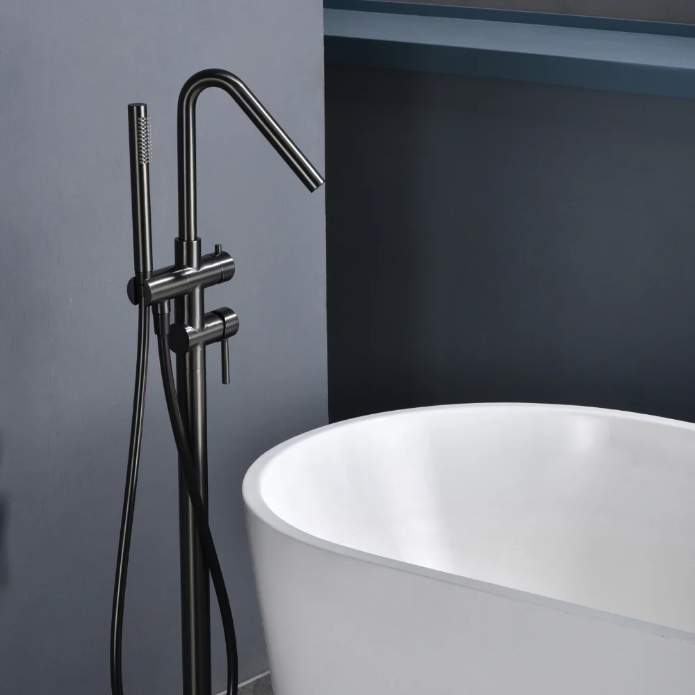 Purity Freestanding Bath Filler With Handshower - Image 4
