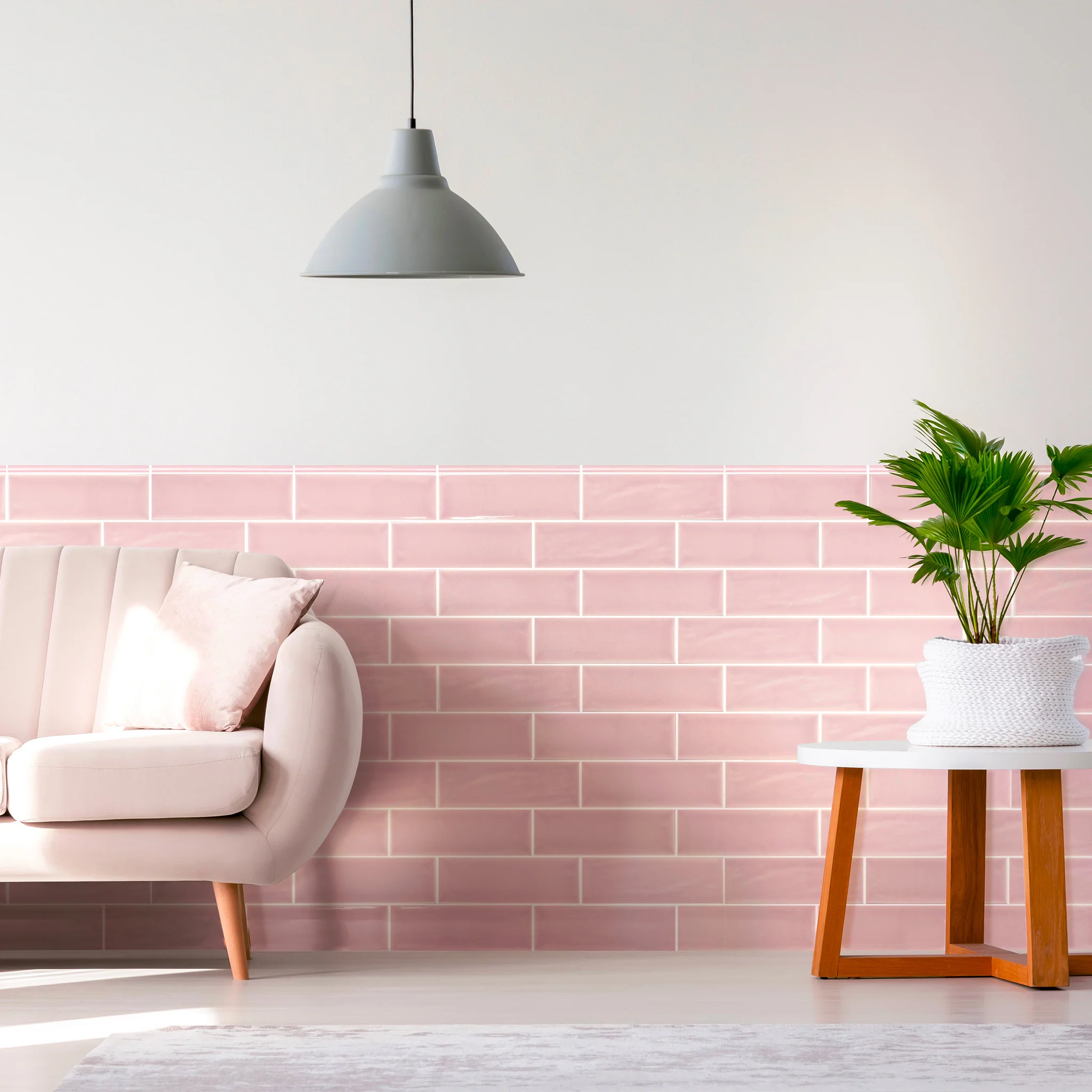 Ripples Pink Wall Tile - Image 3
