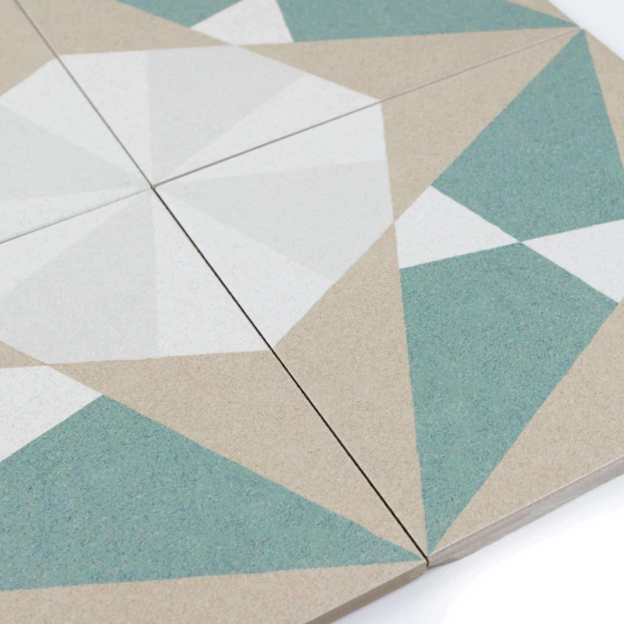 Rosetta Green Patterned Tile - Image 5