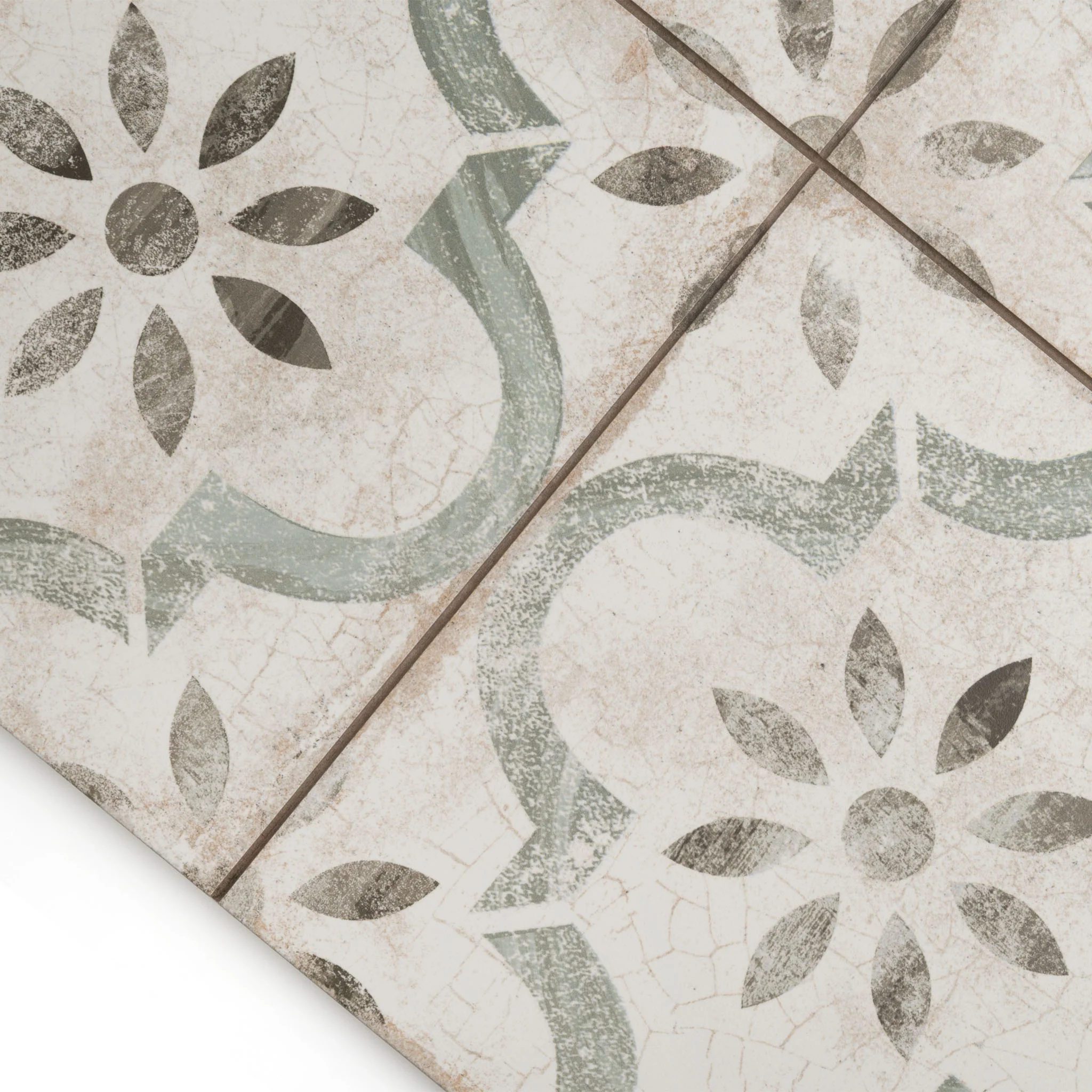 Salcombe Green Patterned Tile - Image 3