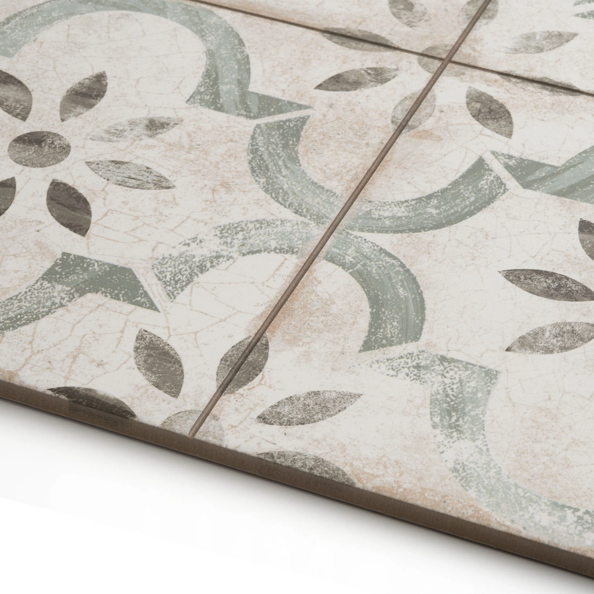 Salcombe Green Patterned Tile - Image 4
