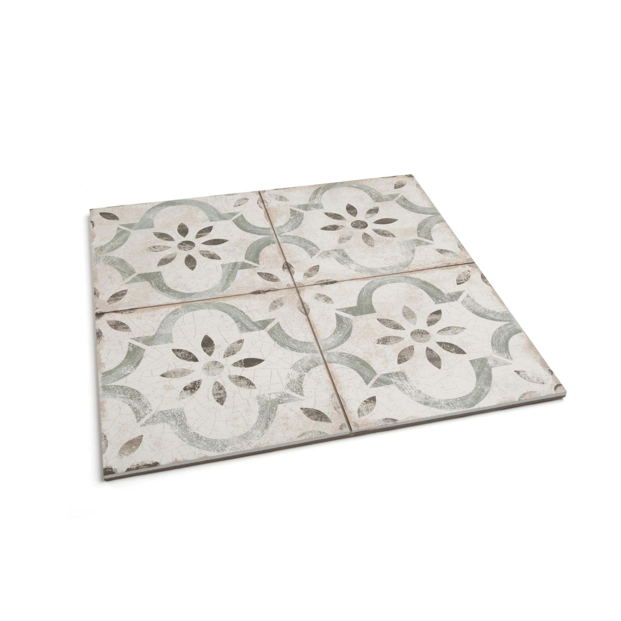 Salcombe Green Patterned Tile - Image 5