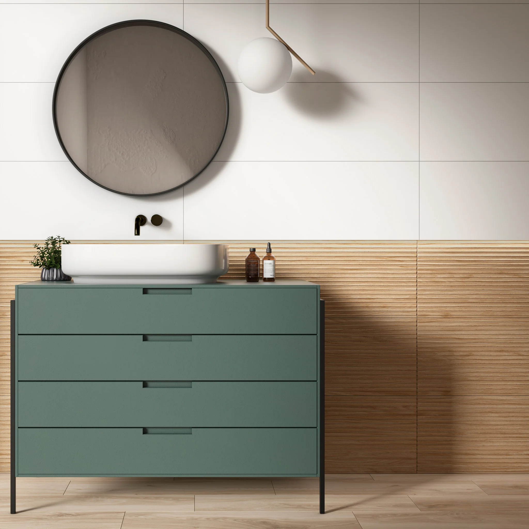 Scandi White Matt Wall Tile - Image 2