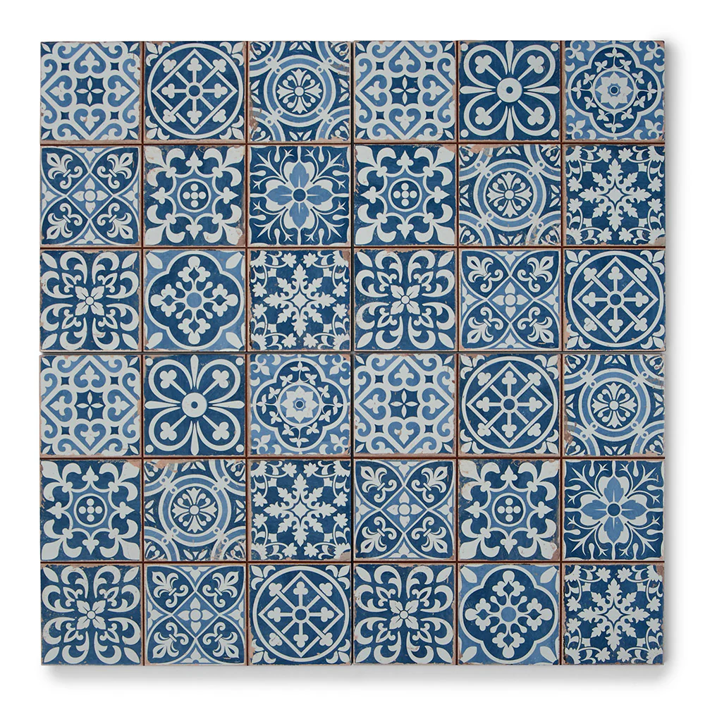 Tapestry Blue Patterned Tile - Image 6