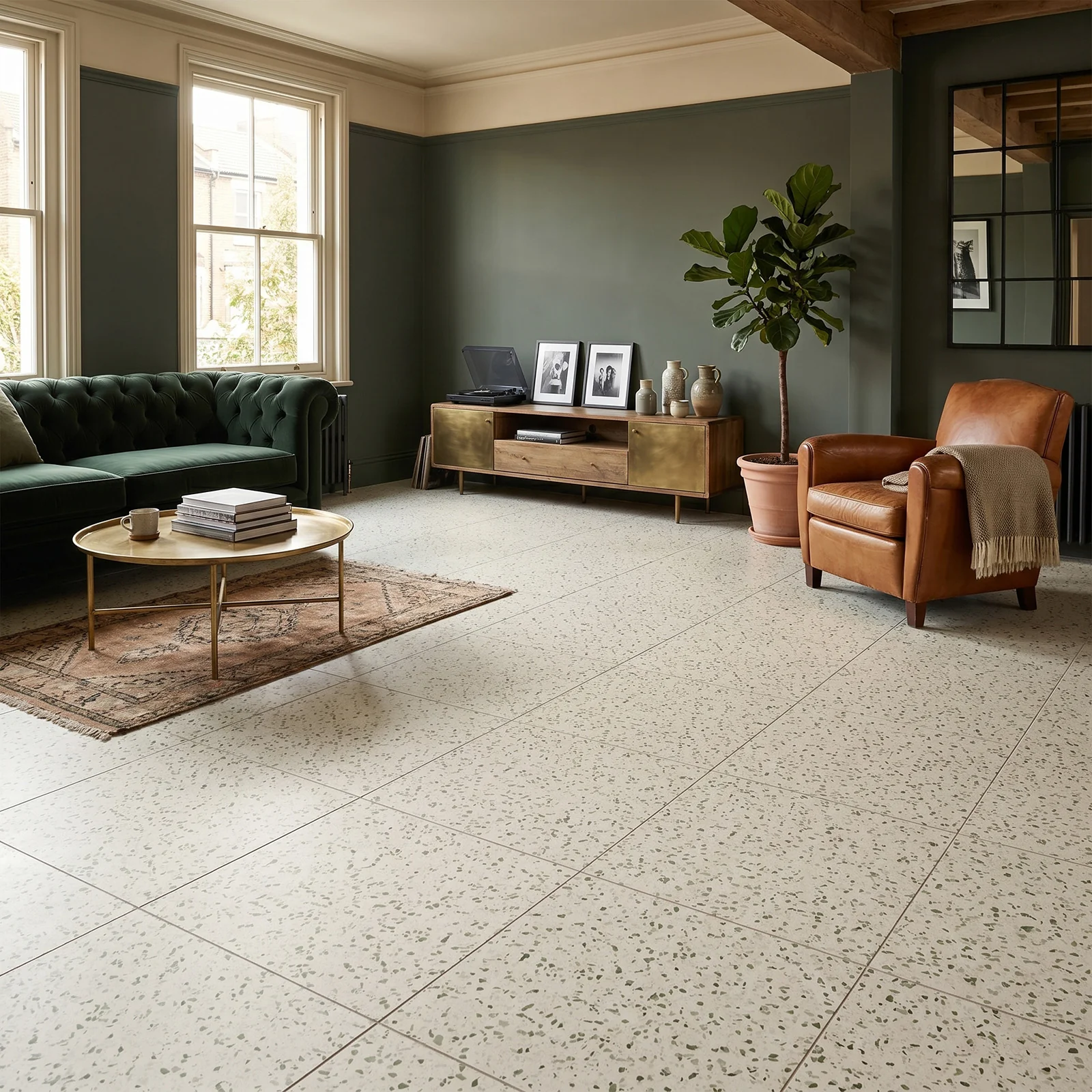 Terrazzo Green Tile - Image 3