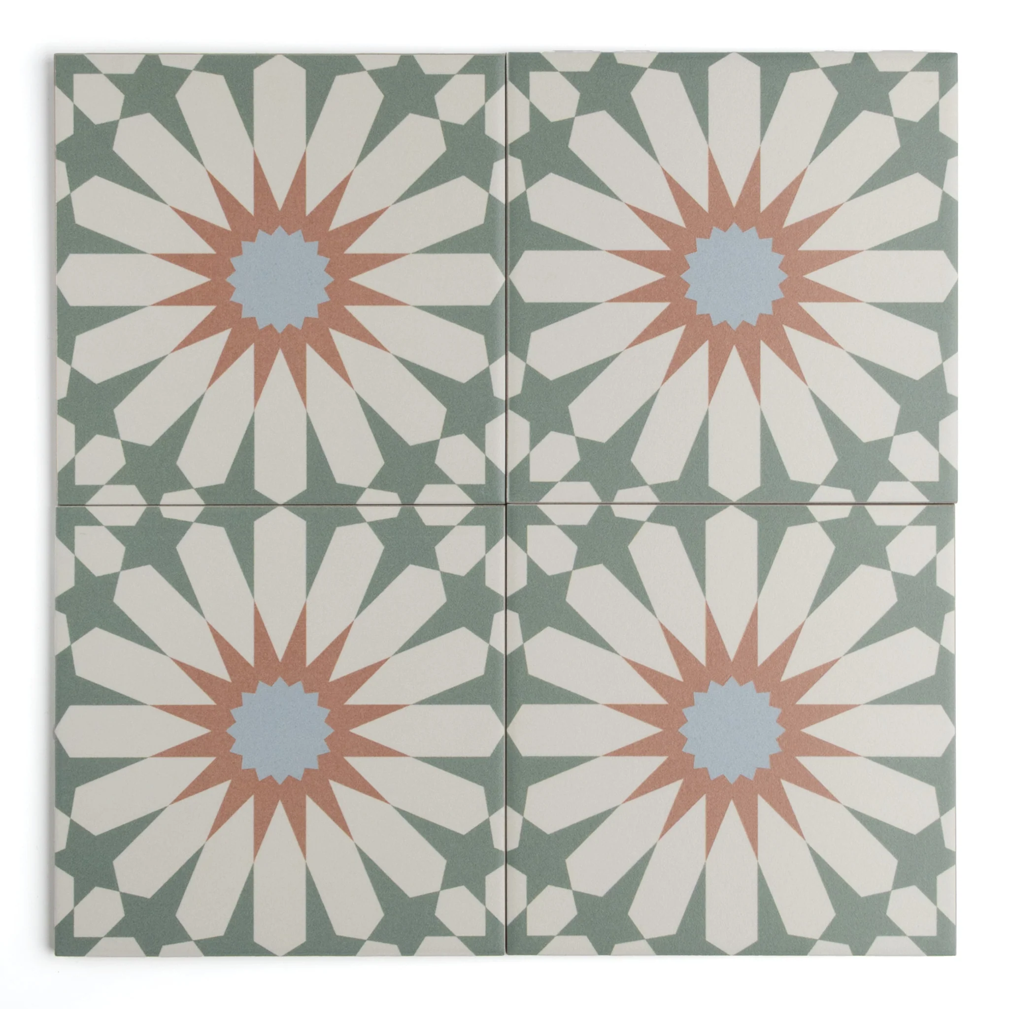 Tropez Mint Patterned Tile
