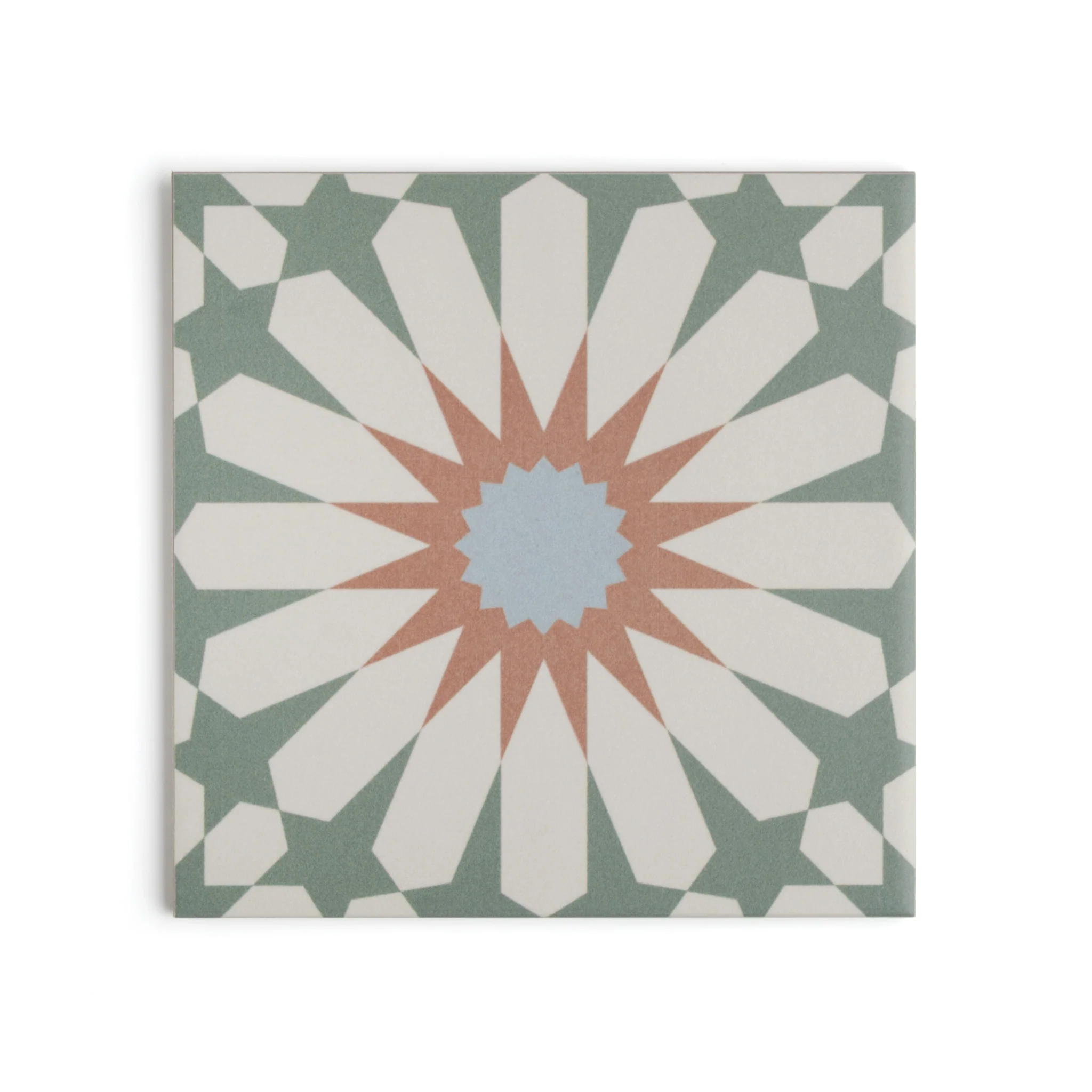 Tropez Mint Patterned Tile - Image 3