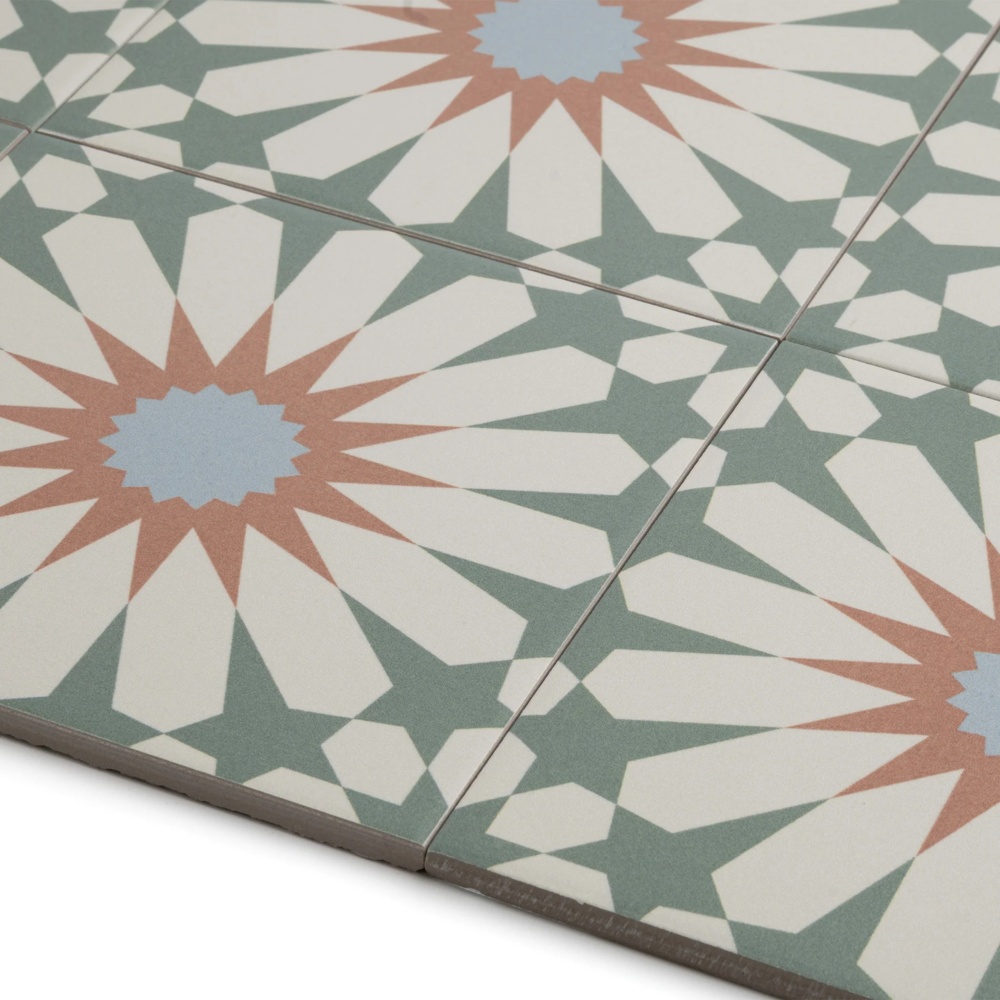 Tropez Mint Patterned Tile - Image 5
