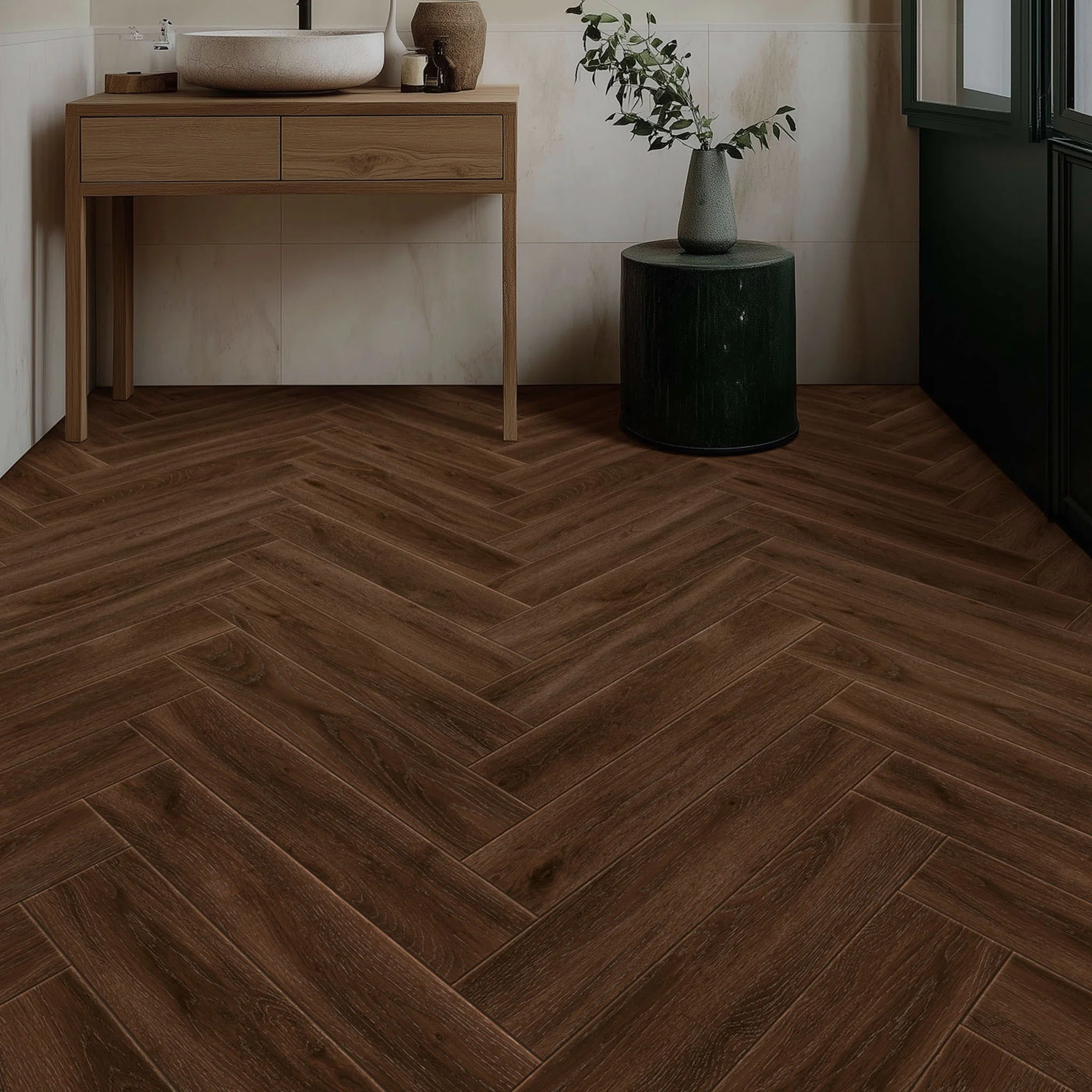 Wren Walnut Wood Effect Tile - Image 5